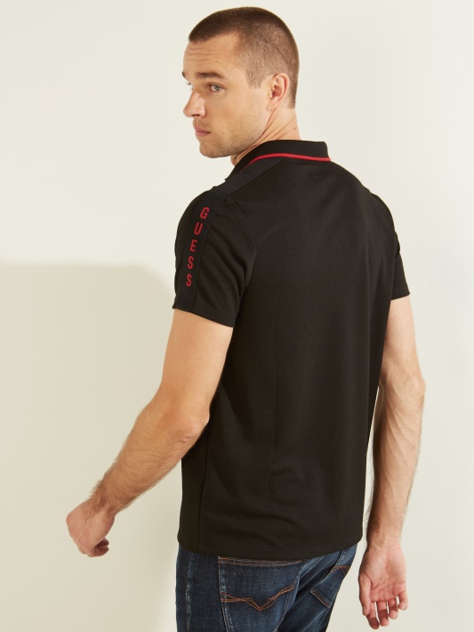 Juoda Juoda Logotipo Juosta Polo Spėjimas