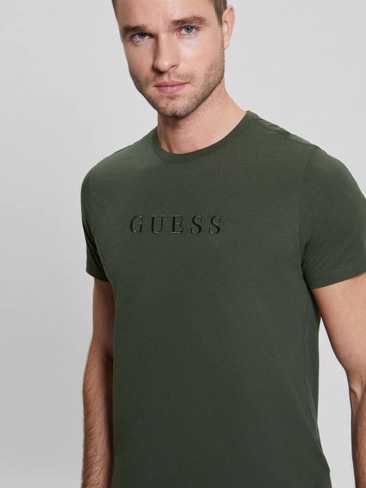 Džiunglių žalumynais Išsiuvinėtas Logotipas Tee Spėjimas