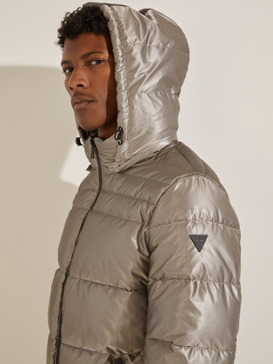 Pilkas Multi Harris Puffer Coat Spėjimas