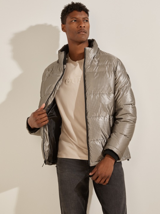 Pilkas Multi Harris Puffer Coat Spėjimas