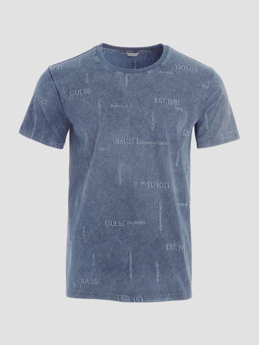 Indigo Ates Logotipas Tee Spėjimas