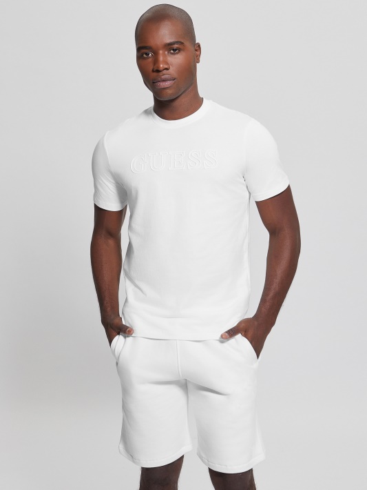 Eco Alphy Tee Guess Blanc/scuffy