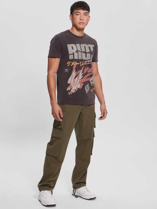 Riot Tour Tee Spėlioti Jet Black Multi
