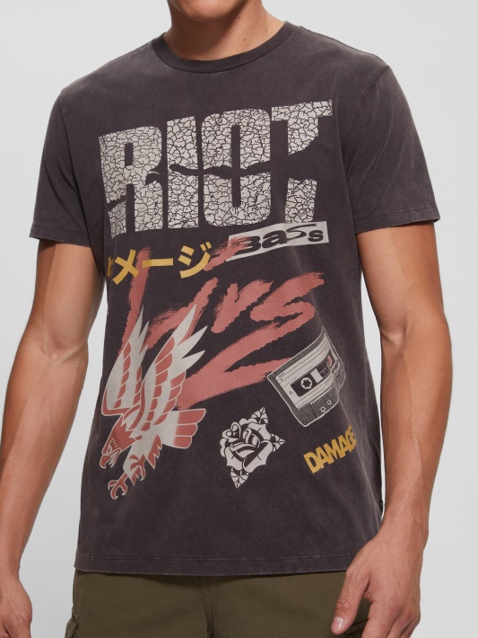 Riot Tour Tee Spėlioti Jet Black Multi