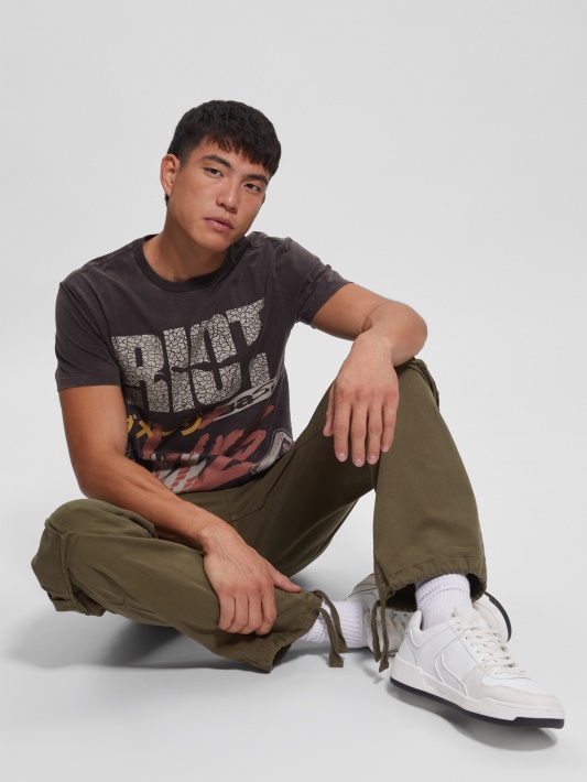 Riot Tour Tee Spėlioti Jet Black Multi