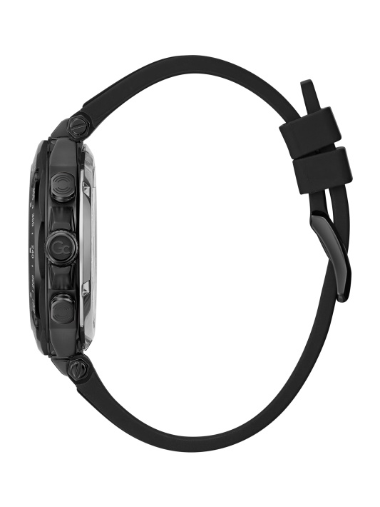 Juodas Silikoninis Sportinis Chronografinis Laikrodis Multi Spėjimas