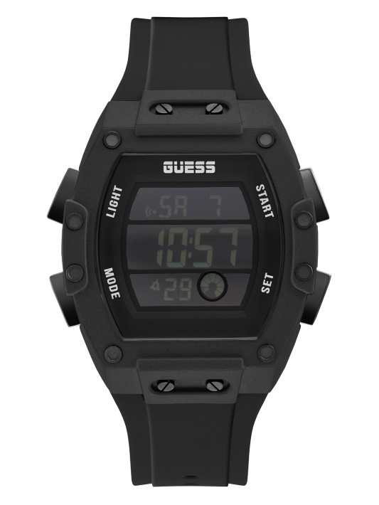 Juodas Skaitmeninis Laikrodis Guess Multi