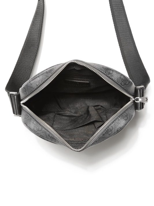 Atspėti Juoda Vezzola Smart Top Užtrauktuku Kvadratinis Crossbody