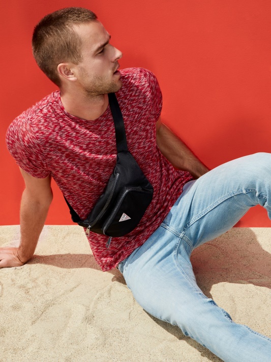 Drobė Fanny Pack Juoda Spėjimas