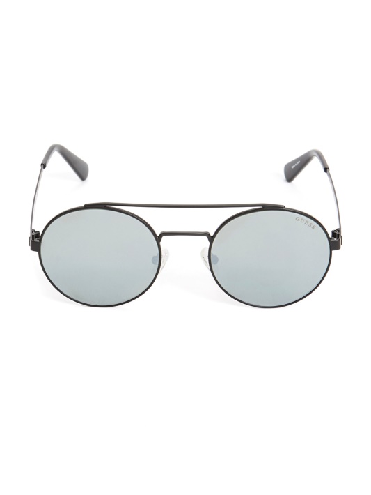 Jack Round Aviator Akiniai Nuo Saulės Atspėti Juodi
