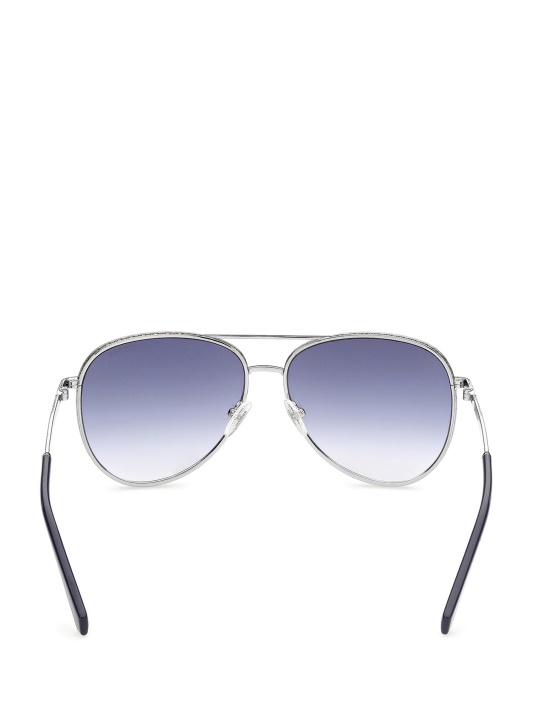 Spėk Blk/silver Aviator Akinius Nuo Saulės