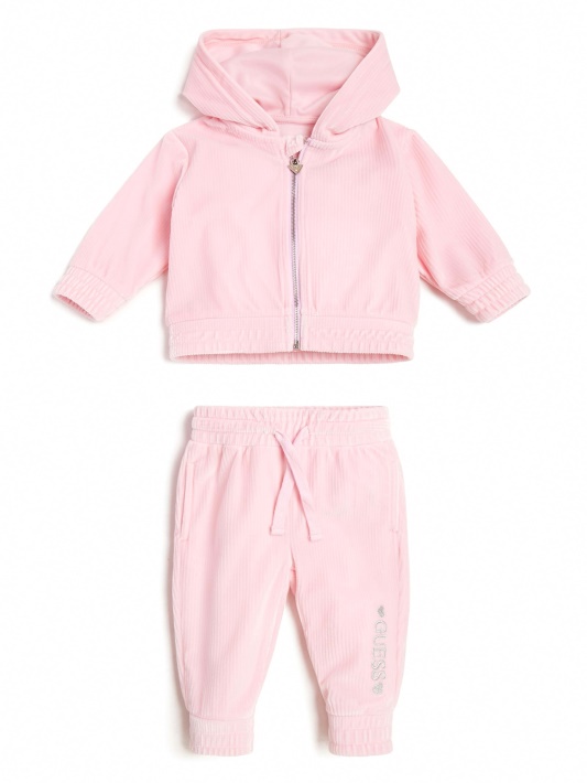 Taffy Rose Velvetinė Striukė Ir Kelnių Komplektas (0-24m) Atspėti