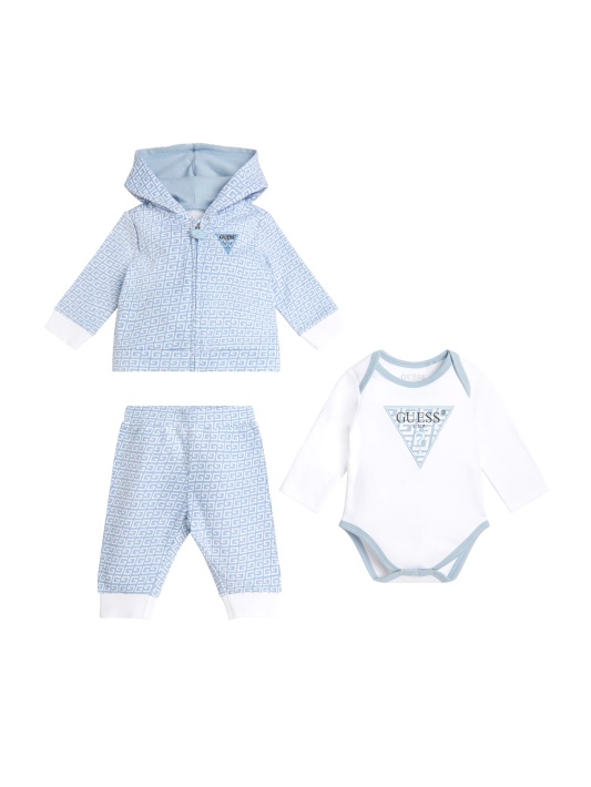 Take Me Home Set (0-12m) Allover Logotipas G Baltas Spėjimas
