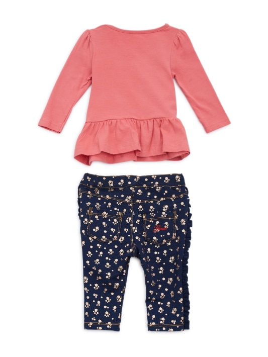 „playtime“ Viršus Ir Džinsų Komplektas (0–24 M) „drift Pink“ Spėjimas