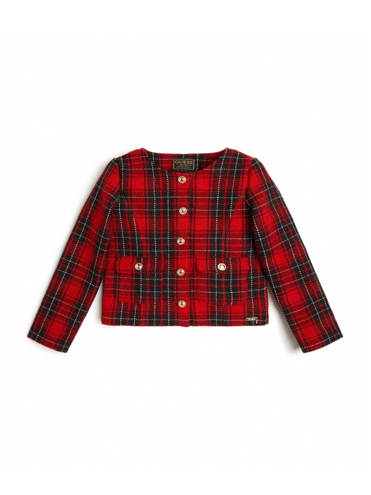 Tartan Languota Striukė (7-16) Atspėti Raudonos / Juodos Spalvos Derinį
