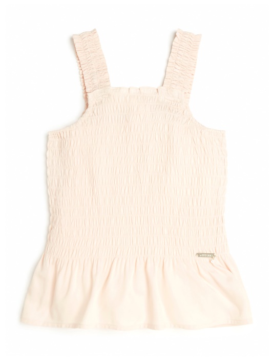 Dolly Pink Smocked Peplum Bakas (7-14) Spėjimas