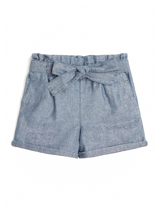 Atspėti Blizgantys Džinsiniai šortai (7-14) Lurex Medium Blue Wash
