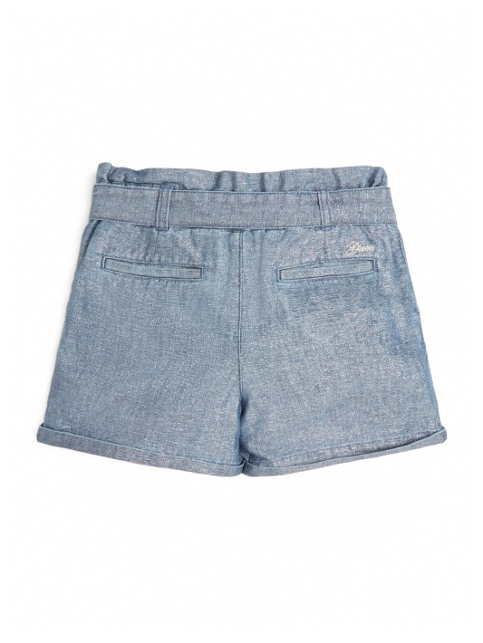 Atspėti Blizgantys Džinsiniai šortai (7-14) Lurex Medium Blue Wash