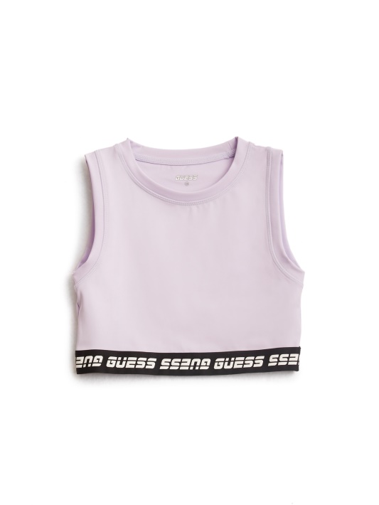 Guess Logo Apdaila Aktyvi Liemenėlė (8-14) Nauja šviesiai Alyvinė