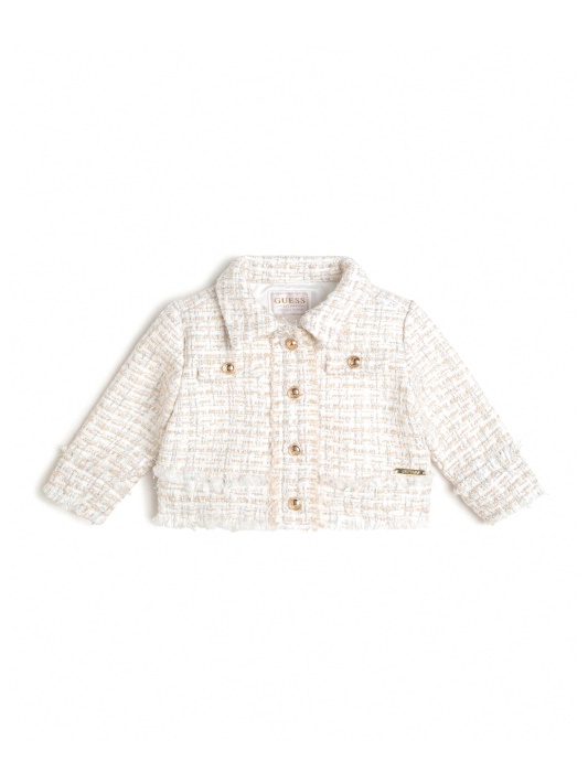 Balta Lurex Boucle Boucle Striukė (3m-7) Atspėti