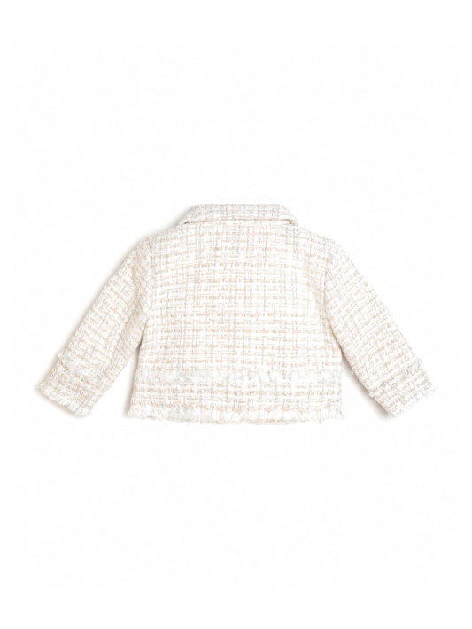 Balta Lurex Boucle Boucle Striukė (3m-7) Atspėti