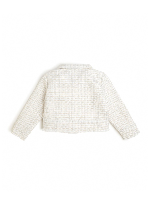 Balta Lurex Boucle Boucle Striukė (3m-7) Atspėti