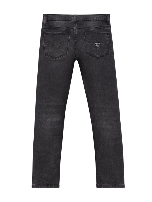 Eco Slim Džinsai (7-16) Atspėti Juodas Junior Boy Wash